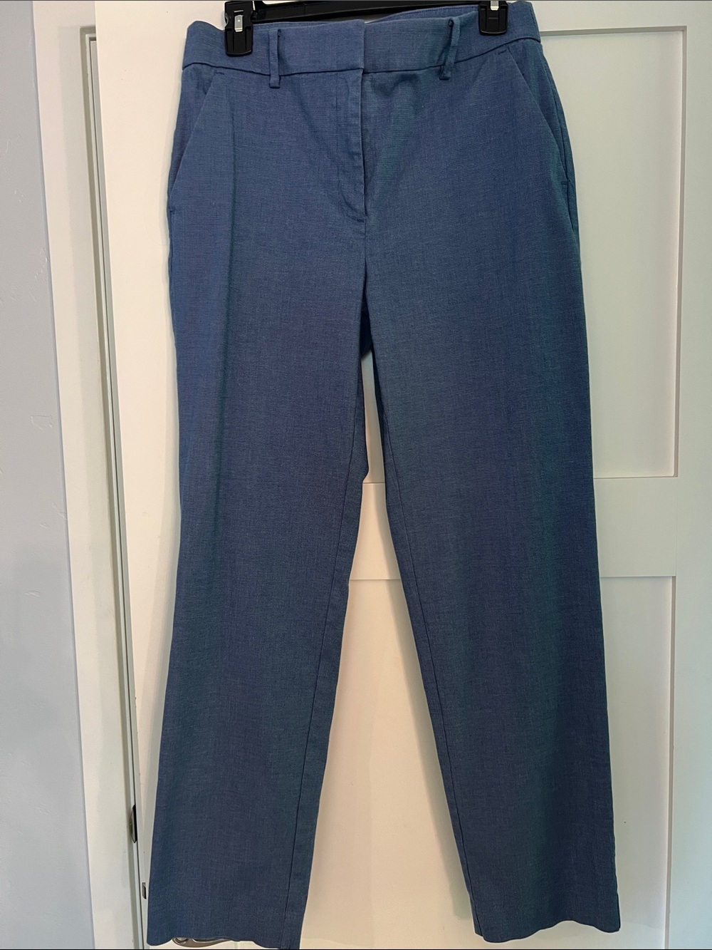 LOFT Straight-Leg pants in Slate Blue